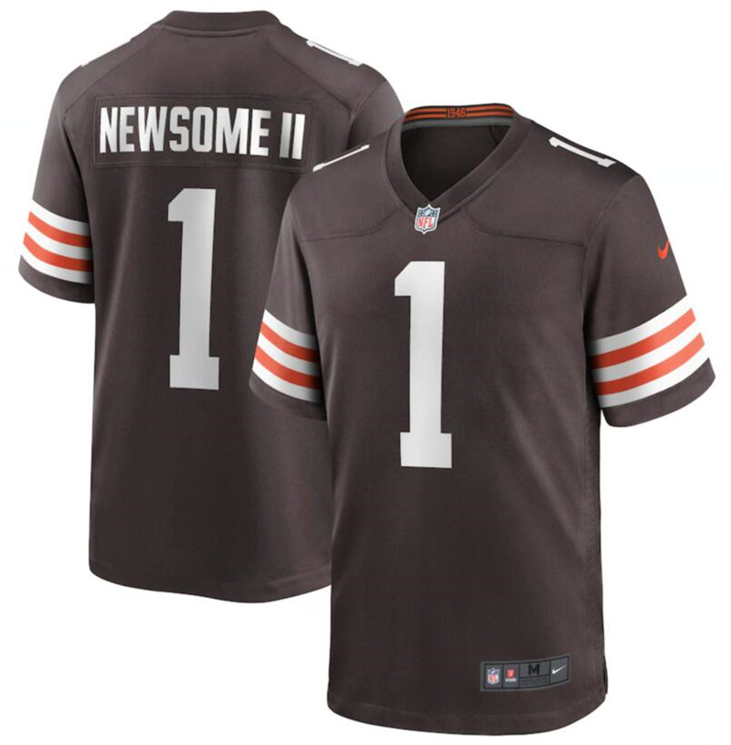 Nike Browns Gregory Newsome II Brown 2021 NFL Draft Vapor Untouchable Limited Jersey