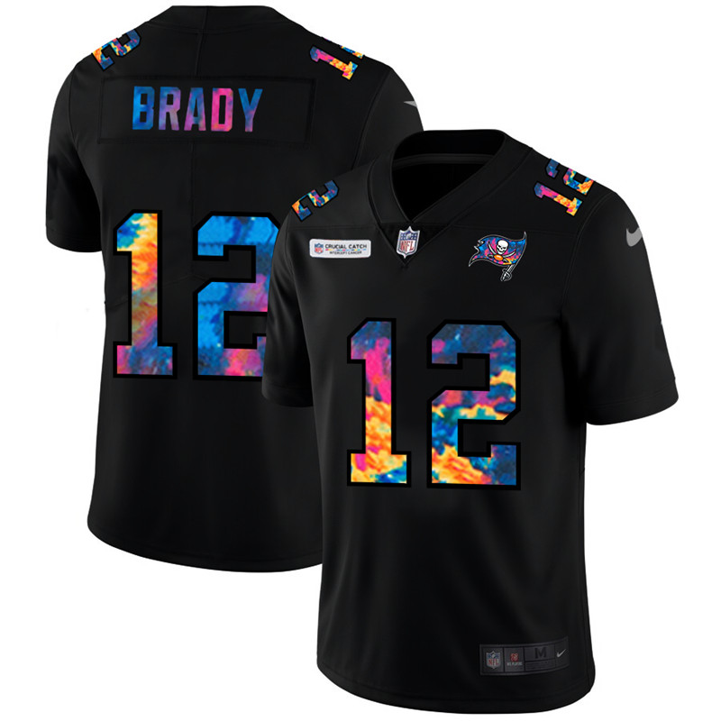 Nike Buccaneers 12 Tom Brady Black Vapor Untouchable Fashion Limited Jersey