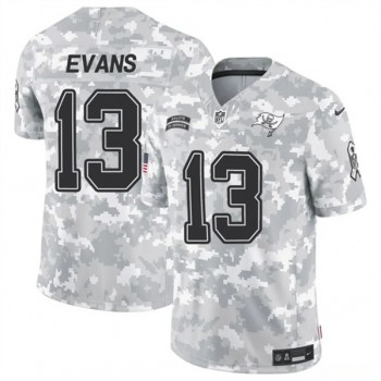 Nike Buccaneers 13 Mike Evans Arctic Camo 2024 F.U.S.E. Salute to Service Limited Men Jersey