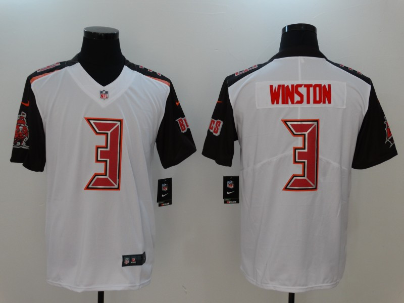  Buccaneers 3 Jameis Winston White Vapor Untouchable Player Limited Jersey