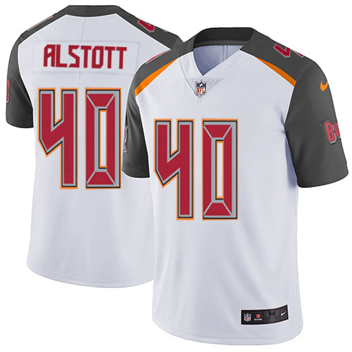  Buccaneers 40 Mike Alstott White Vapor Untouchable Player Limited Jersey