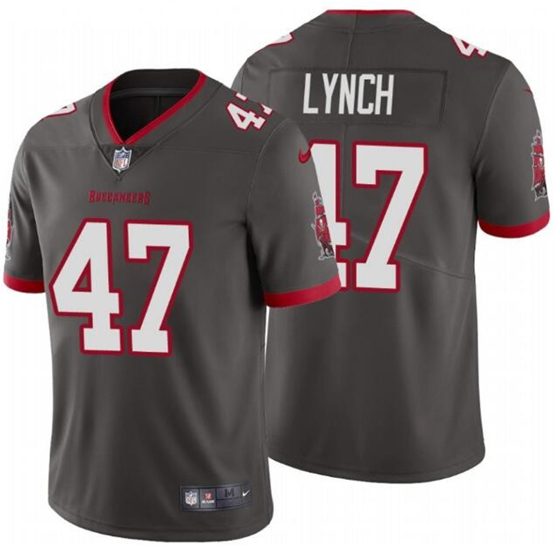 Nike Buccaneers 47 John Lynch Gray 2020 New Vapor Untouchable Limited Jersey