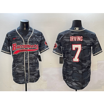 Nike Buccaneers 7 Bucky Irving Camo Vapor Baseball Limited Men Jersey