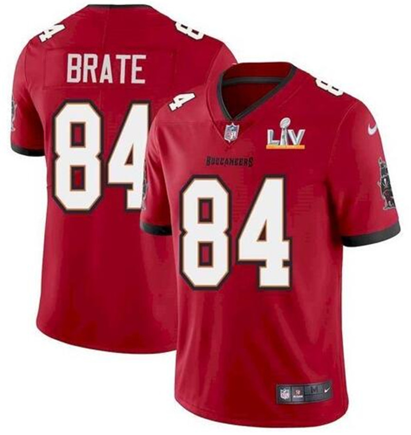 Nike Buccaneers 84 Cameron Brate Red 2021 Super Bowl LV Vapor Untouchable Limited Jersey