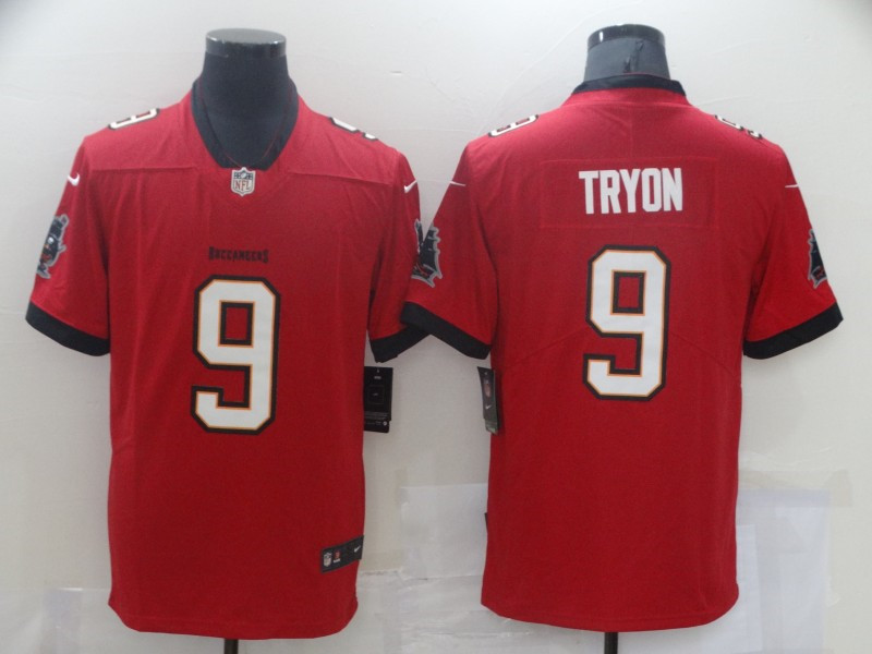 Nike Buccaneers 9 Joe Tryon Red 2021 NFL Draft Vapor Untouchable Limited Jersey