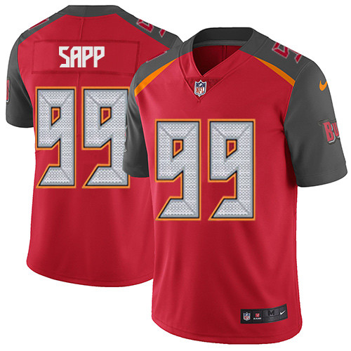  Buccaneers 99 Warren Sapp Red Vapor Untouchable Player Limited Jersey