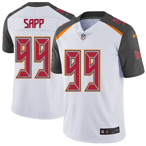  Buccaneers 99 Warren Sapp White Vapor Untouchable Player Limited Jersey