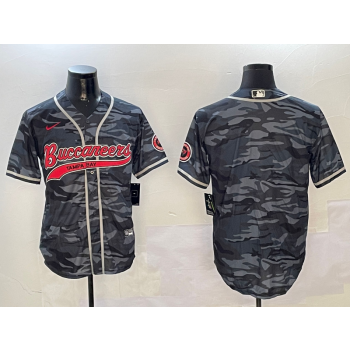Nike Buccaneers Blank Camo Vapor Baseball Limited Men Jersey