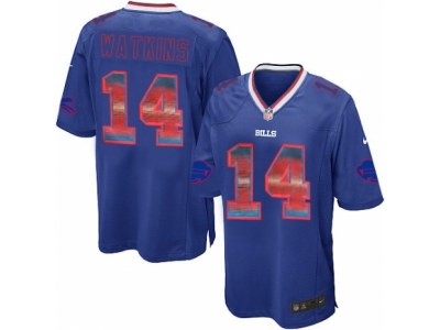  Buffalo Bills 14 Sammy Watkins Limited Royal Blue Strobe NFL Jersey