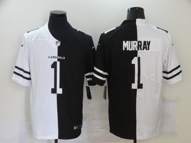 Nike Cardinals 1 Kyler Murray Black And White Split Vapor Untouchable Limited Jersey