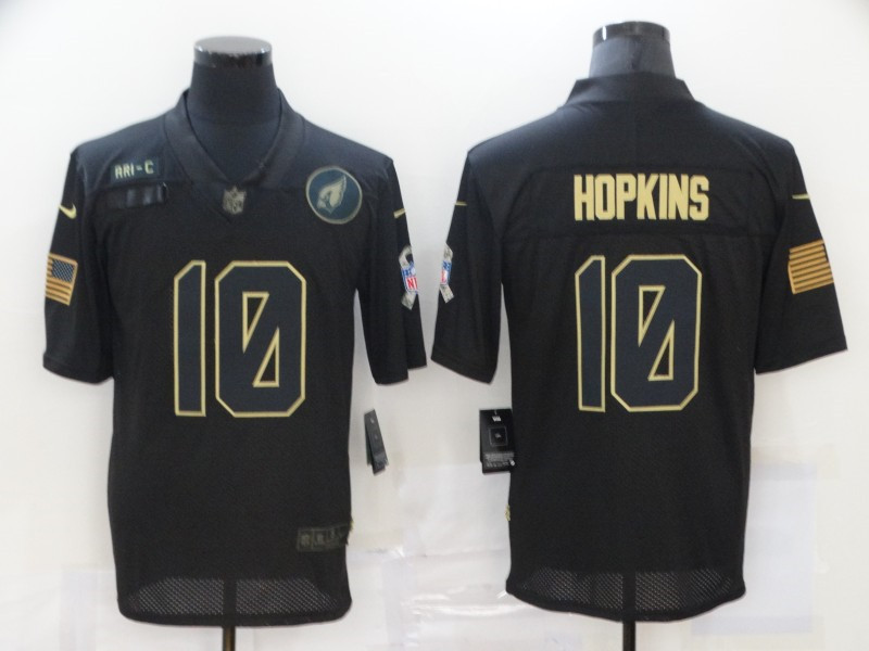 Nike Cardinals 10 DeAndre Hopkins Black 2020 Salute To Service Limited Jersey