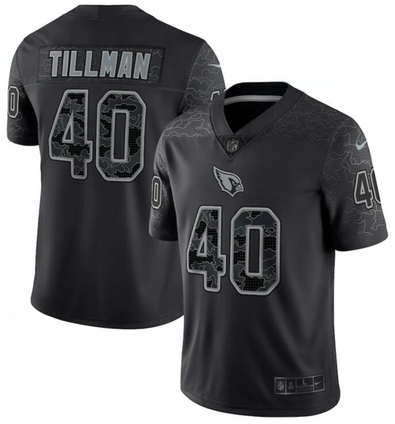 Nike Cardinals 40 Pat Tillman Black RFLCTV Limited Jersey