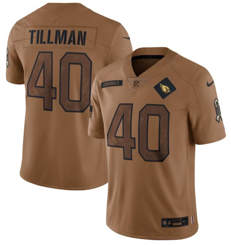 Nike Cardinals 40 Pat Tillman Brown Brown 2023 Salute To Service Limited Jersey