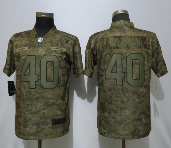  Cardinals 40 Pat Tillman Camo Women Salute To Service Limited Jersey