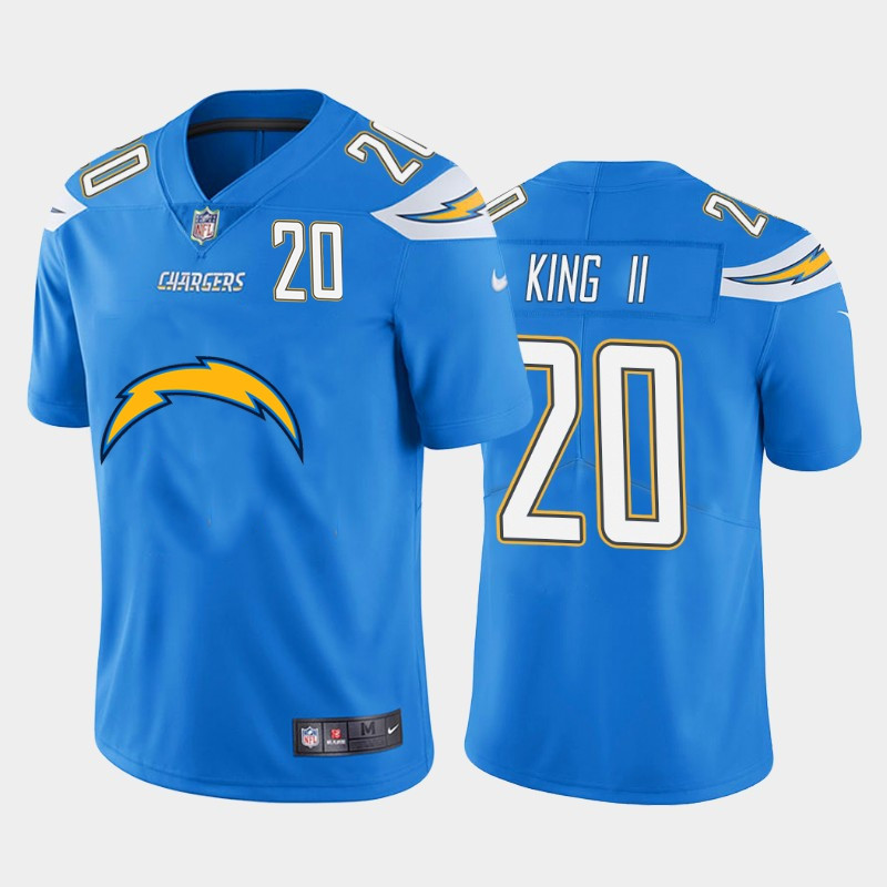 Nike Chargers 20 Desmond King II Blue Team Big Logo Number Vapor Untouchable Limited Jersey