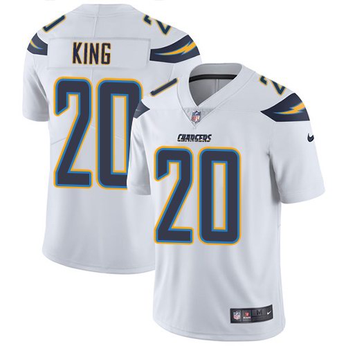  Chargers 20 Desmond King White Vapor Untouchable Limited Jersey