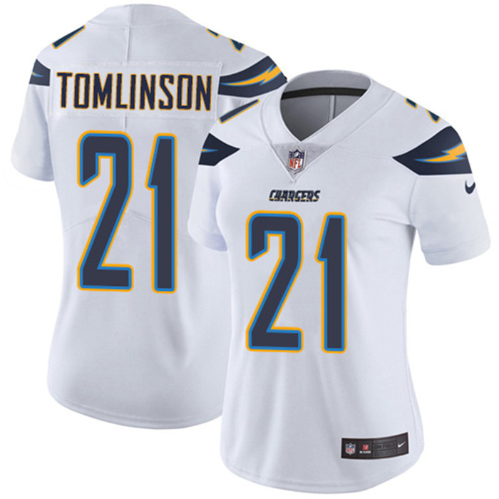  Chargers 21 LaDainian Tomlinson White Women Vapor Untouchable Limited Jersey