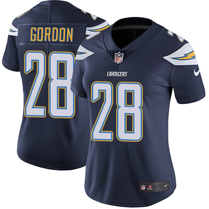  Chargers 28 Melvin Gordon Navy Women Vapor Untouchable Limited Jersey