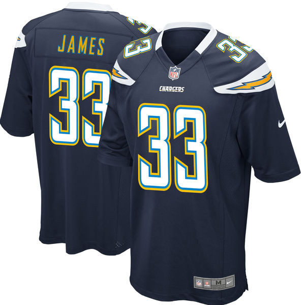  Chargers 33 Derwin James Navy 2018 NFL Draft Pick Elite Jersey