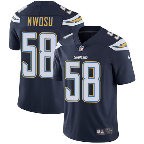  Chargers 58 Uchenna Nwosu Navy Vapor Untouchable Limited Jersey