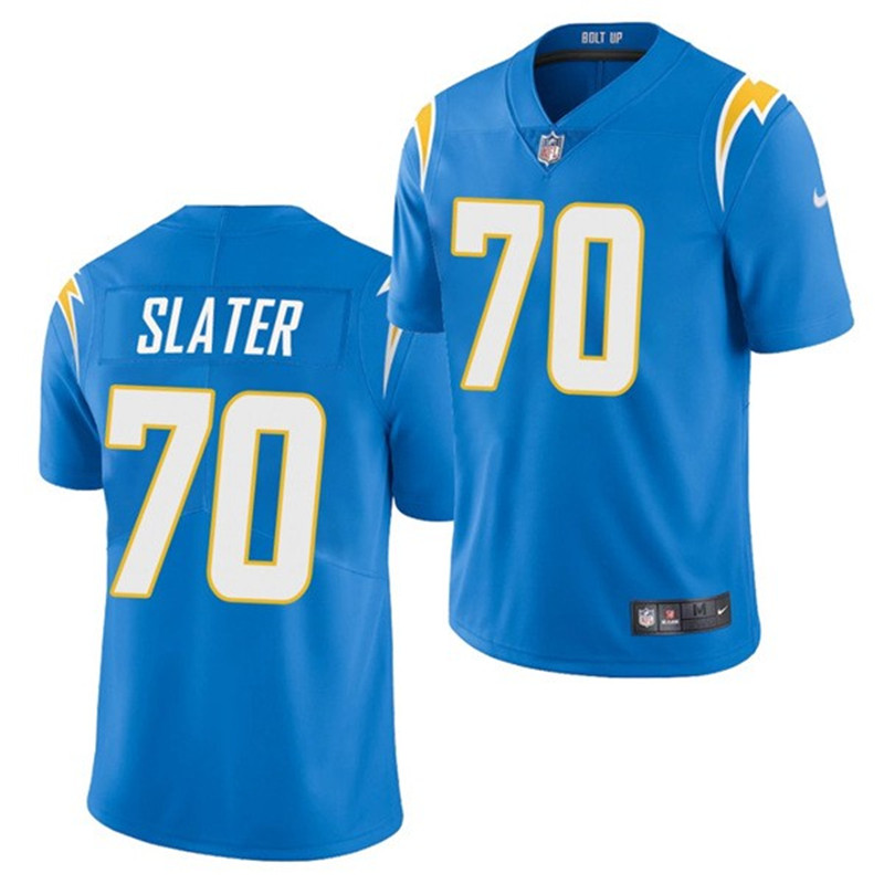 Nike Chargers 70 Rashawn Slater Blue 2021 Draft Vapor Limited Jersey