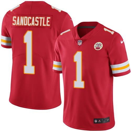  Chiefs 1 Leon Sandcastle Red Vapor Untouchable Limited Jersey