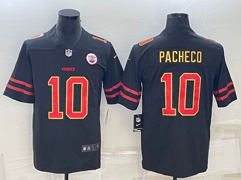 Nike Chiefs 10 Isiah Pacheco Black Vapor Limited Jersey