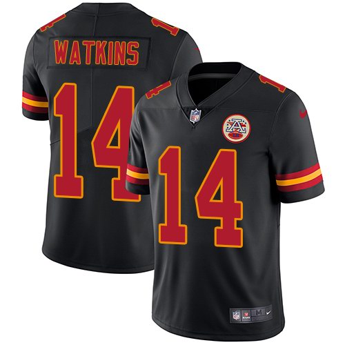  Chiefs 14 Sammy Watkins Black Vapor Untouchable Limited Jersey