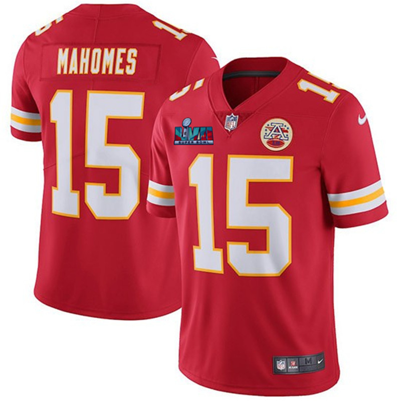 Nike Chiefs 15 Patrick Mahomes Red Super Bowl LVII Vapor Untouchable Limited Jersey