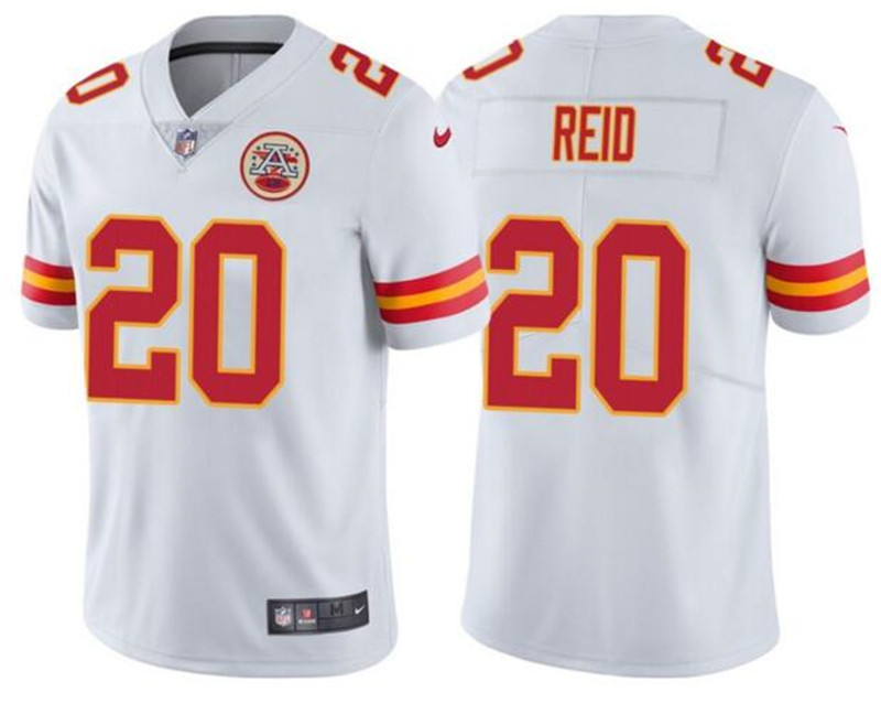 Nike Chiefs 20 Justin Reid White Vapor Limited Jersey