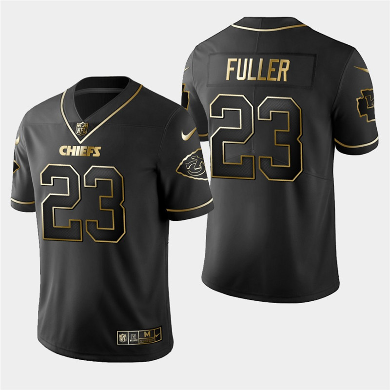 Nike Chiefs 23 Kendall Fuller Black Gold Vapor Untouchable Limited Jersey