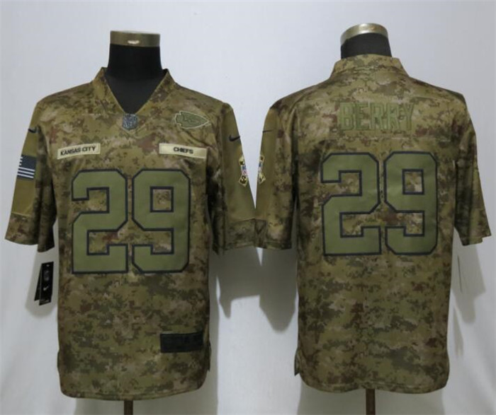  Chiefs 29 Eric Berry Camo Salute To Service Limited Jersey