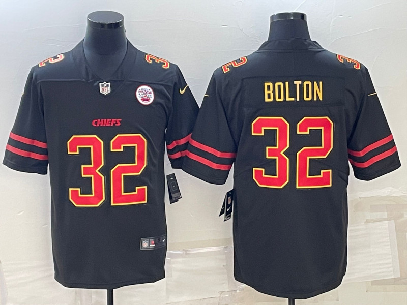 Nike Chiefs 32 Nick Bolton Black Vapor Limited Jersey