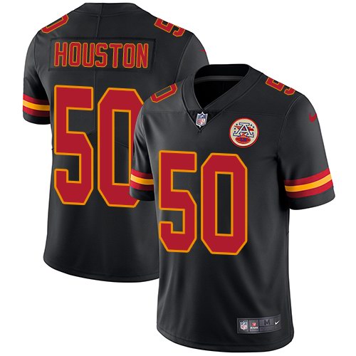  Chiefs 50 Justin Houston Black Vapor Untouchable Limited Jersey