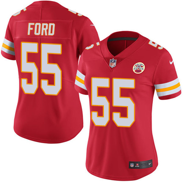  Chiefs 55 Dee Ford Red Women Vapor Untouchable Limited Jersey
