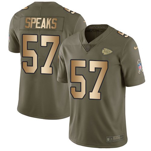  Chiefs 57 Breeland Speaks Olive Gold Salute To Service Limited Jersey