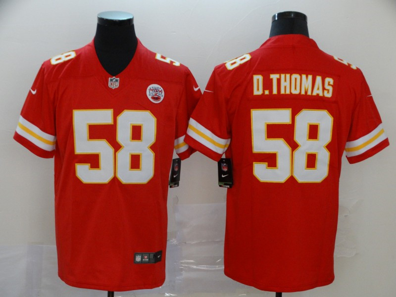  Chiefs 58 Derrick Thomas Red Vapor Untouchable Limited Jersey