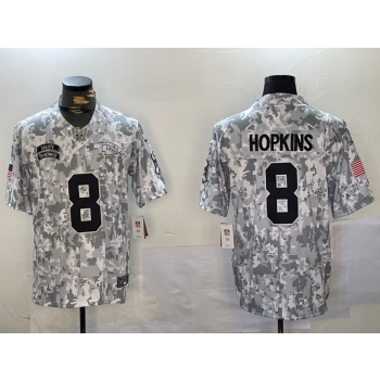 Nike Chiefs 8 Hopkins Arctic Camo 2024 F.U.S.E. Salute to Service Limited Jersey