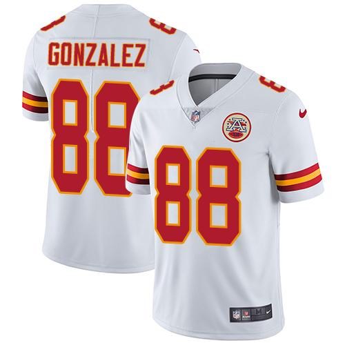  Chiefs 88 Tony Gonzalez White Vapor Untouchable Limited Jersey