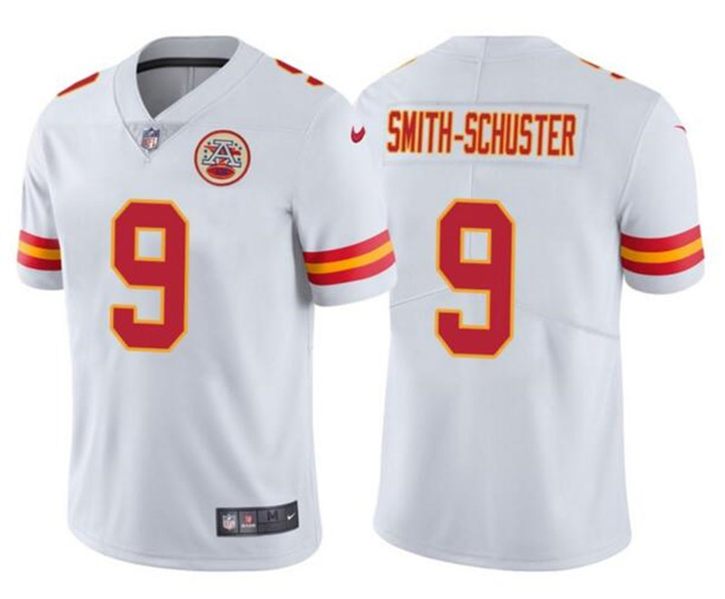 Nike Chiefs 9 JuJu Smith Schuster White Vapor Limited Jersey