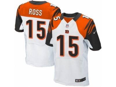  Cincinnati Bengals 15 John Ross Elite White NFL Jersey