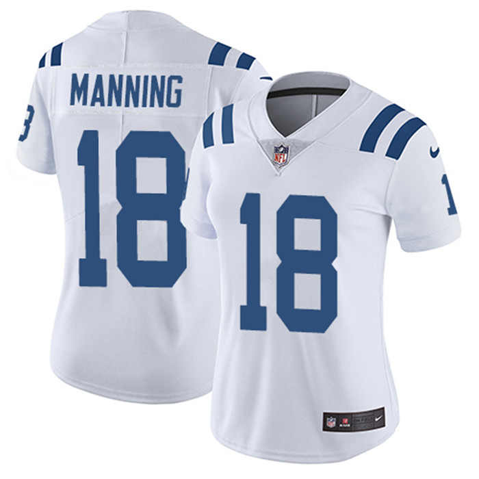  Colts 18 Peyton Manning White Women Vapor Untouchable Limited Jersey