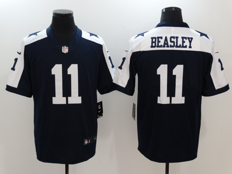  Cowboys 11 Cole Beasley Navy Throwback Vapor Untouchable Player Limited Jersey