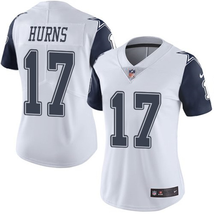  Cowboys 17 Allen Hurns White Women Color Rush Limited Jersey