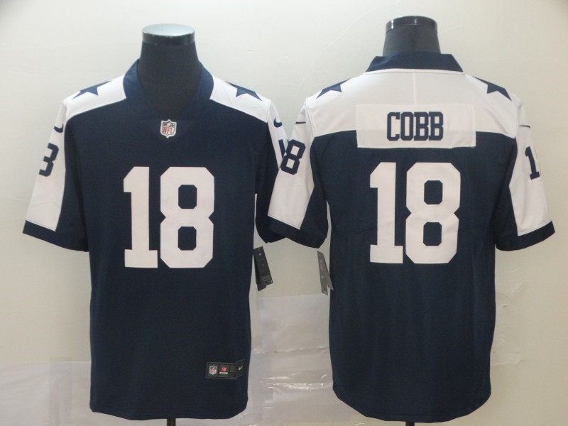 Nike Cowboys 18 Randall Cobb Navy Throwback Vapor Untouchable Limited Jersey