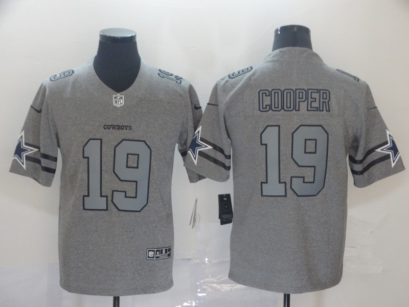 Nike Cowboys 19 Amari Cooper 2019 Gray Gridiron Gray Vapor Untouchable Limited Jersey