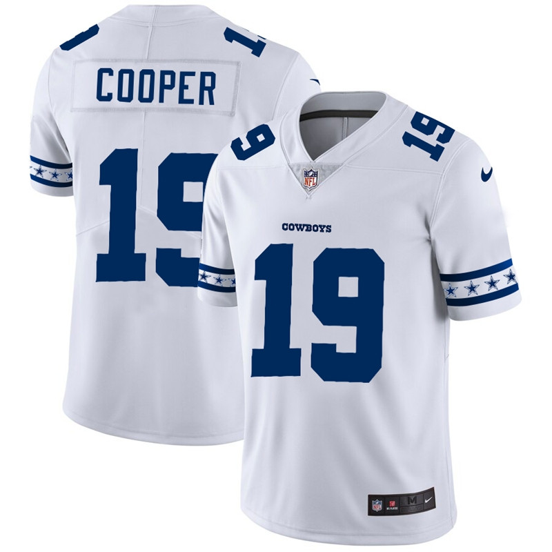 Nike Cowboys 19 Amari Cooper White Team Logos Fashion Vapor Limited Jersey