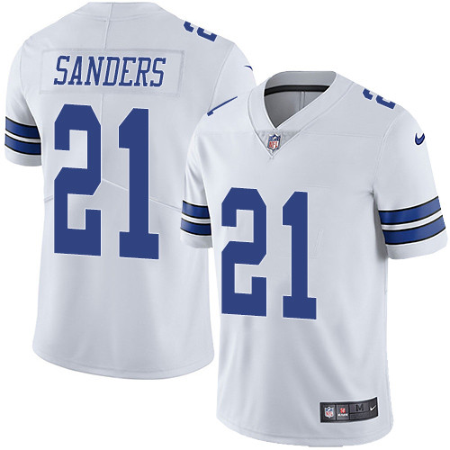  Cowboys 21 Deion Sanders White Vapor Untouchable Player Limited Jersey