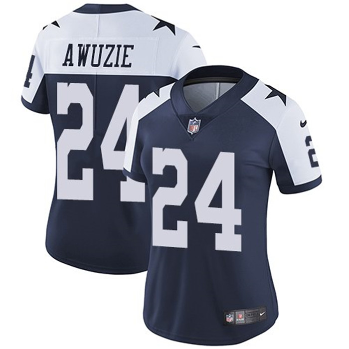  Cowboys 24 Chidobe Awuzie Navy Alternate Women Vapor Untouchable Limited Jersey