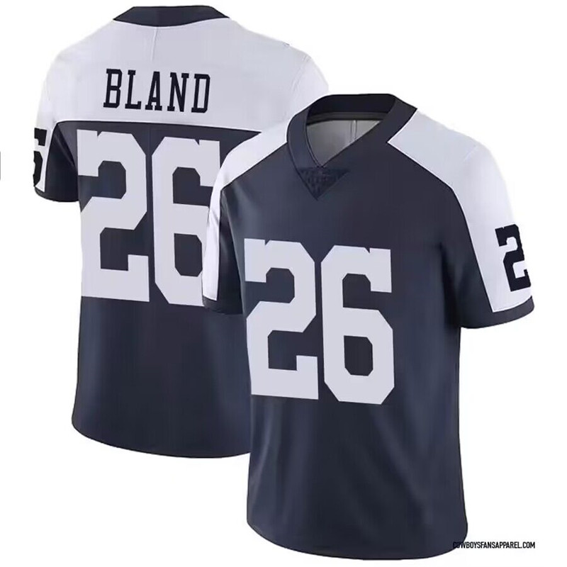 Nike Cowboys 26 DaRon Bland Navy Thanksgiving Vapor Limited Jersey